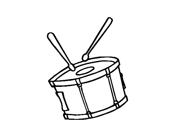 600x470 Snare Drum Coloring Page