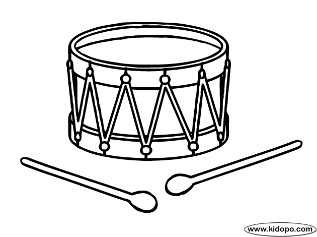 630x470 Drum 2 Coloring Page
