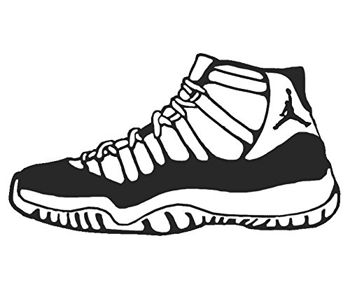 500x407 Jordan 11 Shoe Sneaker Vinyl Sticker Decal Nike Space