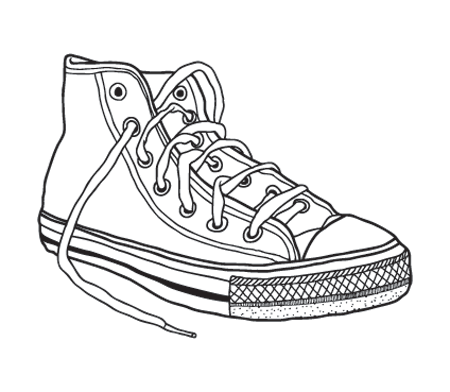Sneakers Drawing at GetDrawings | Free download