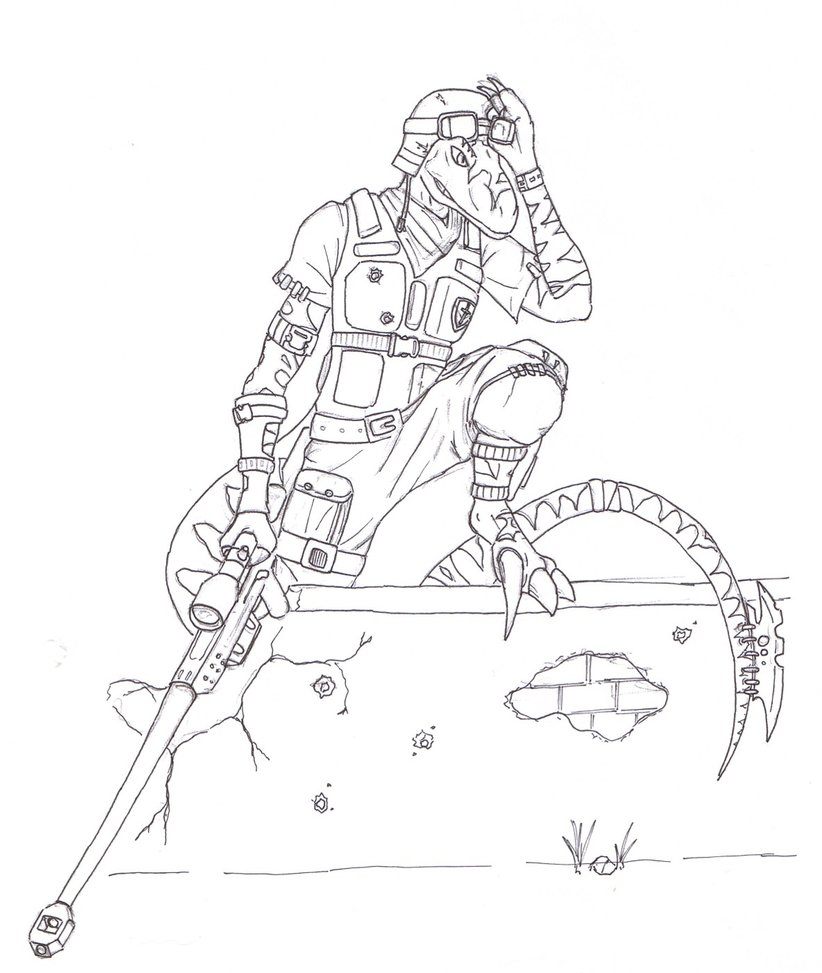 822x973 Raptor Sniper By Illogical Lynx