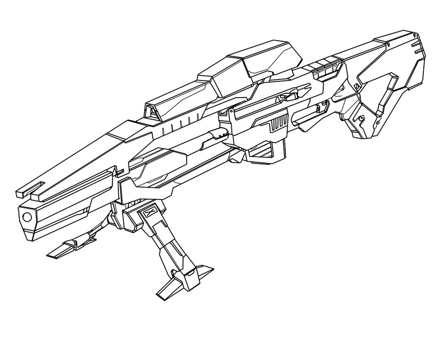 900x695 Sabrion's Heavy Sniper Rifle By Antares118