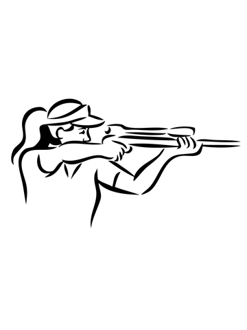 360x480 Shooting Sniper Rifle Coloring Page Free Printable Coloring Pages