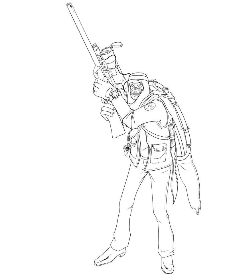 824x969 Tf2 Sniper Loadout Commission By Halmtier