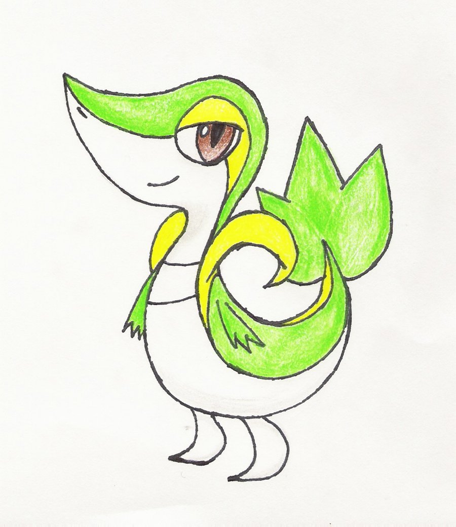 Snivy Drawing at GetDrawings | Free download