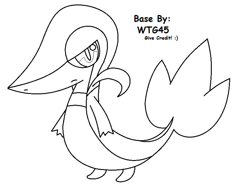 810x646 Snivy Base~~ By Wintertheglaceon45