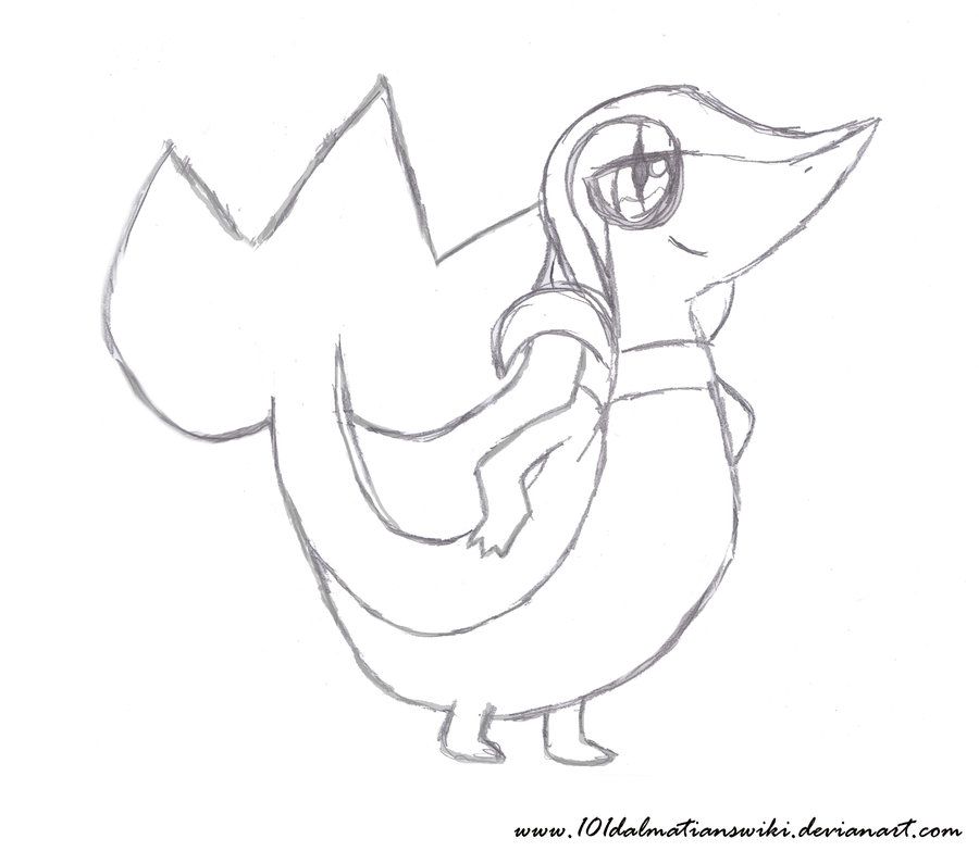900x783 Snivy Sketch By 101dalmatianswiki