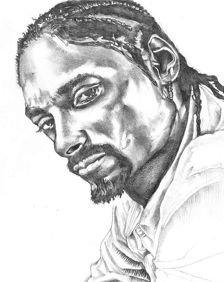 717x900 Snoop Dogg Drawing By Hiten Mistry