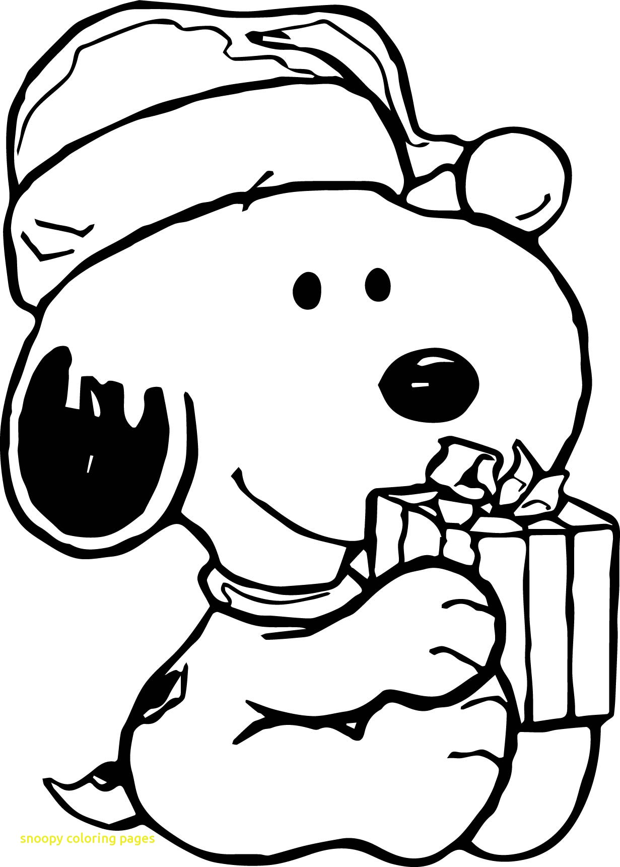 Snoopy Christmas Coloring Pages Printable - Printable World Holiday