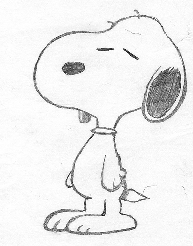 392x500 Snoopy Sketch By Class Of 2016