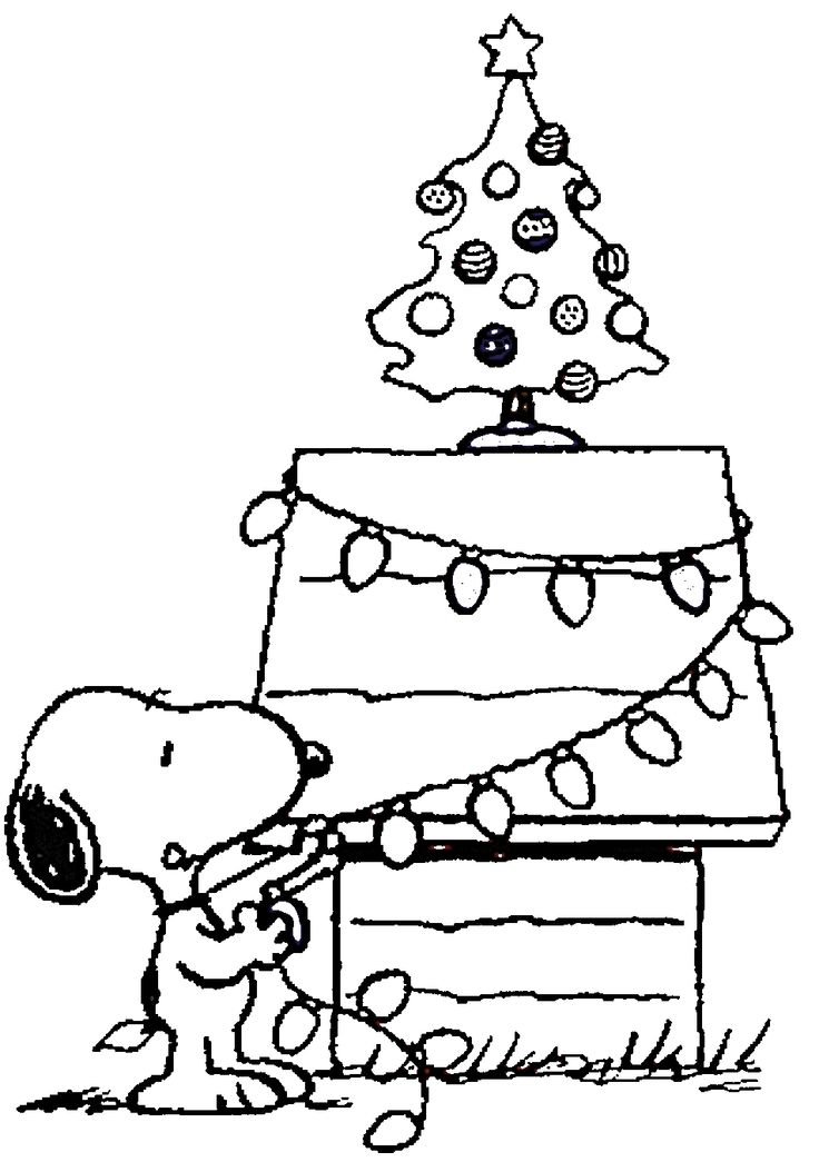 736x1054 Snoopy Christmas Coloring Pages Colouring To Amusing Print Pict