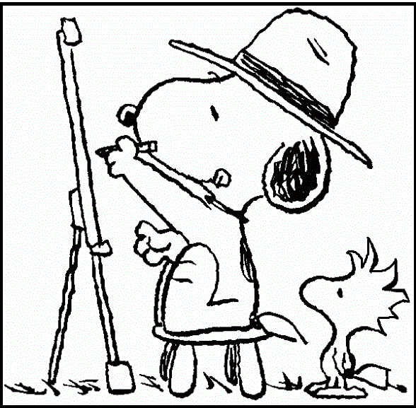 588x577 Snoopy Drawing Painting Coloring Picture For Kids Snoopy