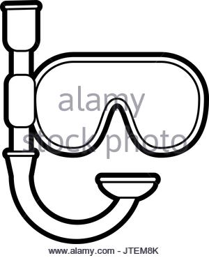 300x370 Snorkel Mask Icon Image Stock Vector Art Amp Illustration, Vector