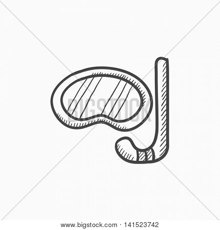 450x470 Mask Snorkel Vector Sketch Icon Vector Amp Photo Bigstock