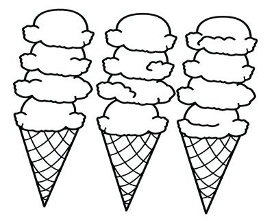 400x322 Ice Cream Cone Coloring Picture Ice Cream Coloring Page Snow Cone