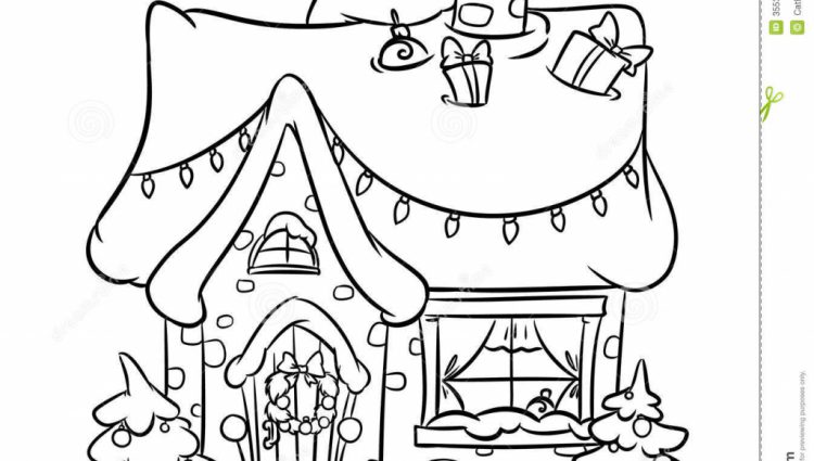 750x425 Christmas Snow House Painting And Drawing Best