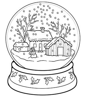 Snow Globe Drawing at GetDrawings | Free download