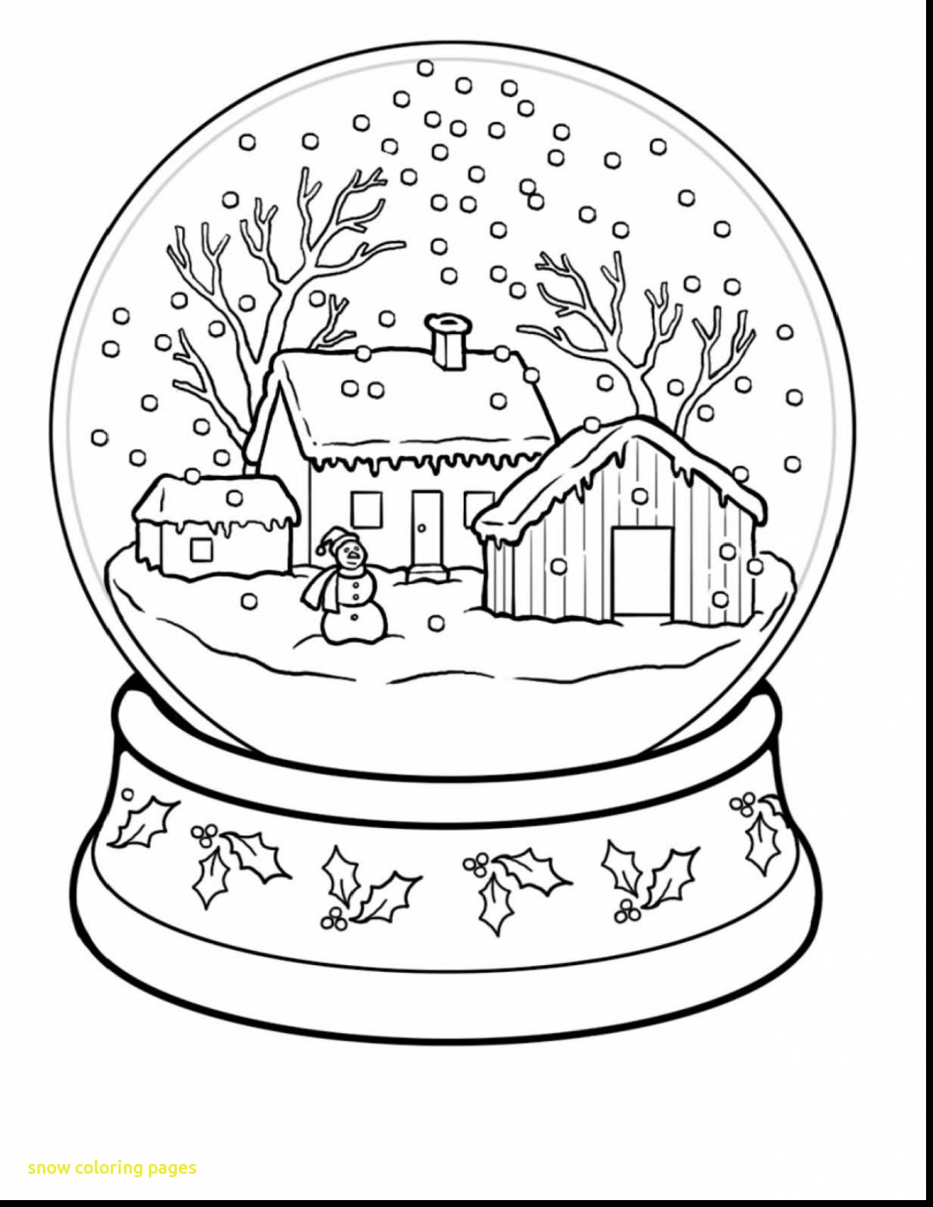 1346x1742 Snow Coloring Pages With Snow Globe Worksheet