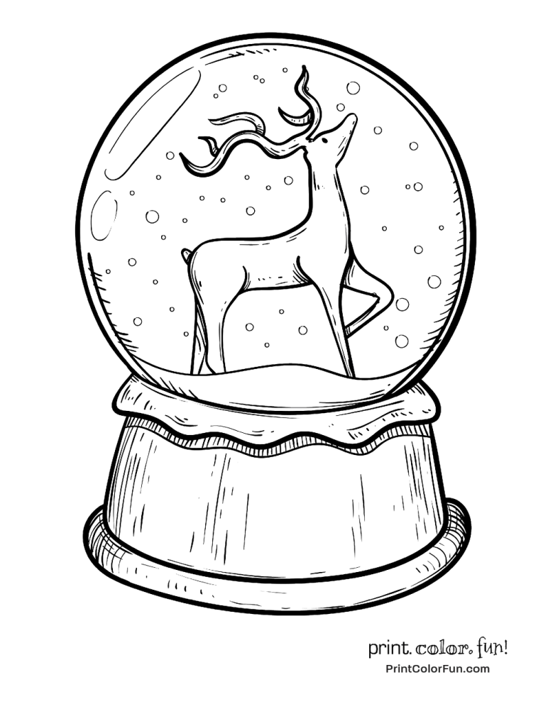 772x999 Christmas Snow Globe With Reindeer Christmas Amp Winter