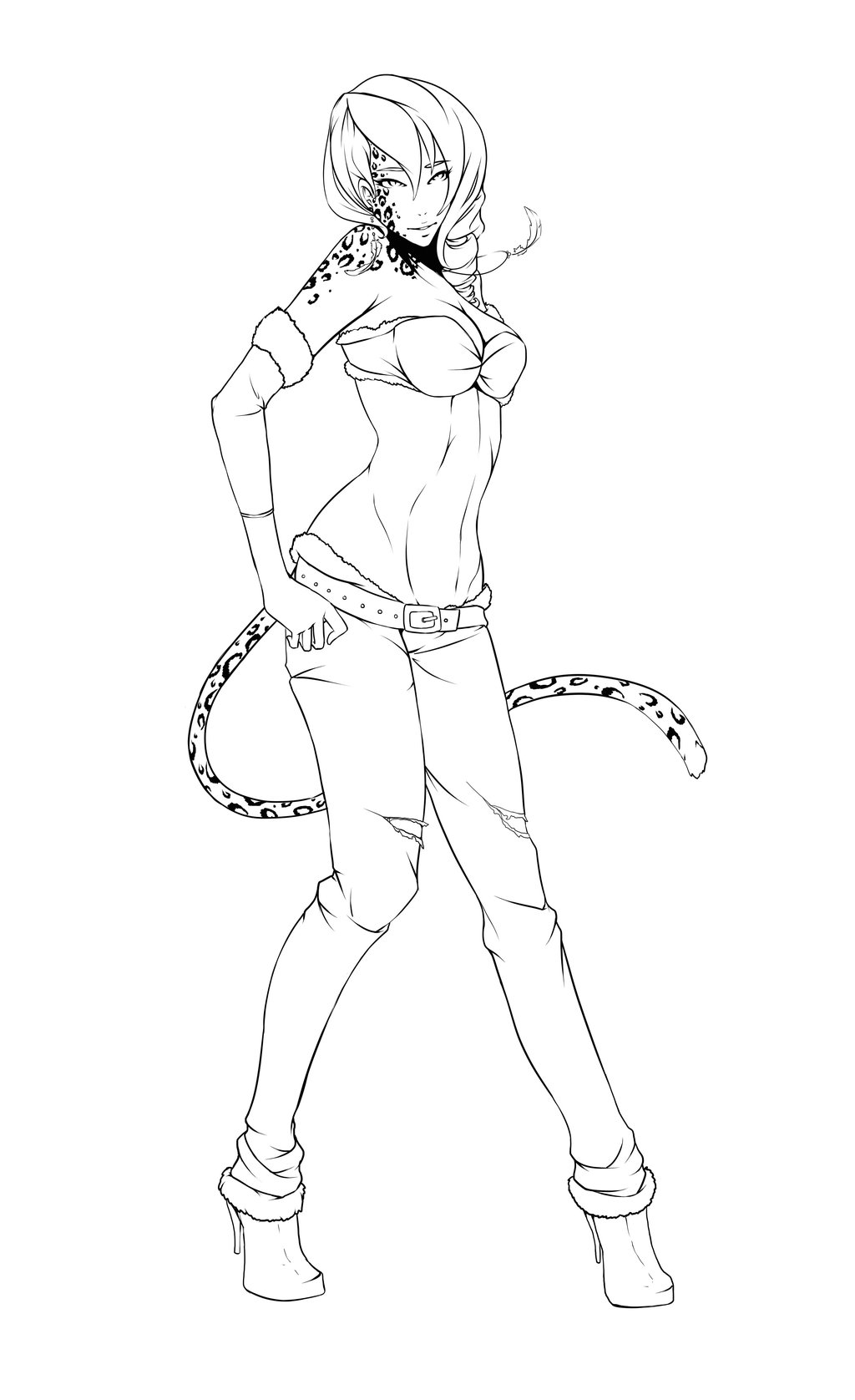 1024x1676 Snow Leopard By Takumy