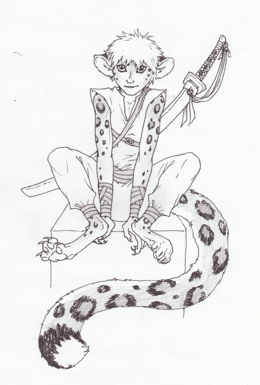 900x1332 Snow Leopard Ninja By Maiacarlson