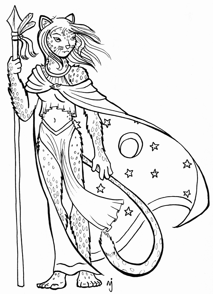 725x1000 Celestia, Anthro Snow Leopard By Antinonconformist