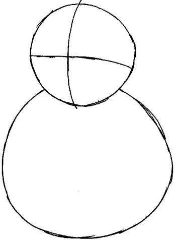 350x476 How To Draw A Snowman With Easy Step By Step Drawing Tutorial