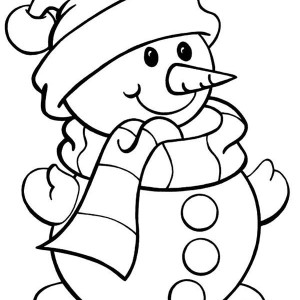 300x300 Ice Skating Snowman While Cleaning The Street Coloring Page Ice