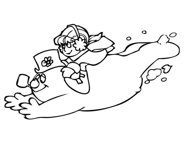 620x480 Karen And Frosty The Snowman Coloring Pages