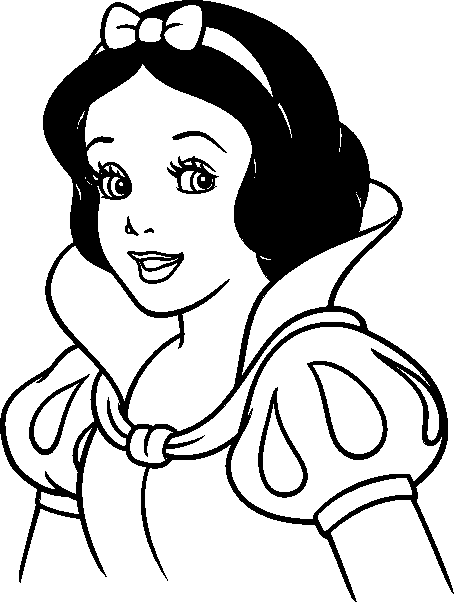 454x602 Snow White Coloring Pages From Disney Princess Cartoon