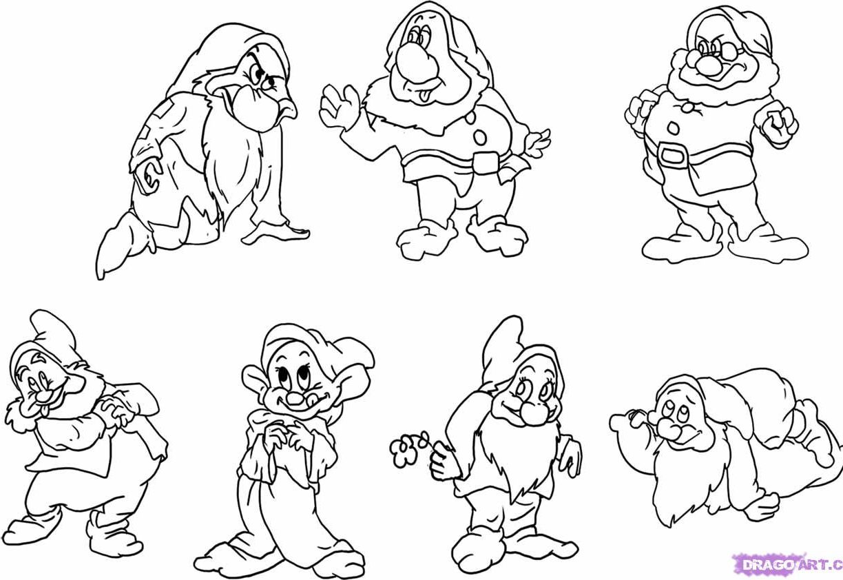 1224x842 Snow White With The Title Disney Princess 7 Dwarfs Animations