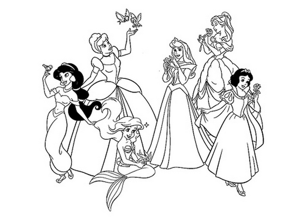 1048x740 Snow White Sleeping Beauty Cinderella 584621 Coloring Pages