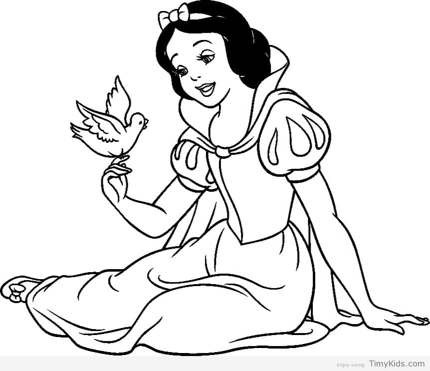 862x743 Coloring Pages Snow White Timykids