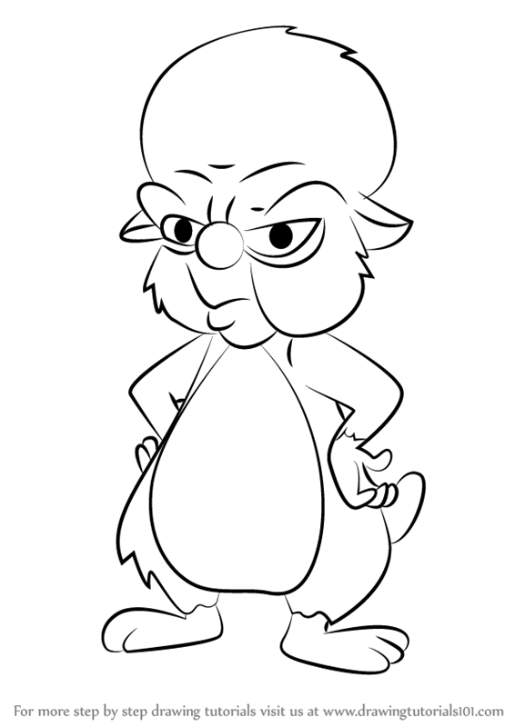 566x800 Learn How To Draw Snowball From Animaniacs (Animaniacs) Step By