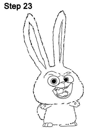 404x523 How To Draw Snowball From The Secret Life Of Pets
