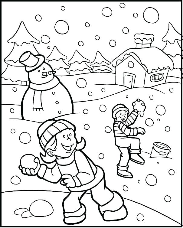 605x754 Free Coloring Pages Winter