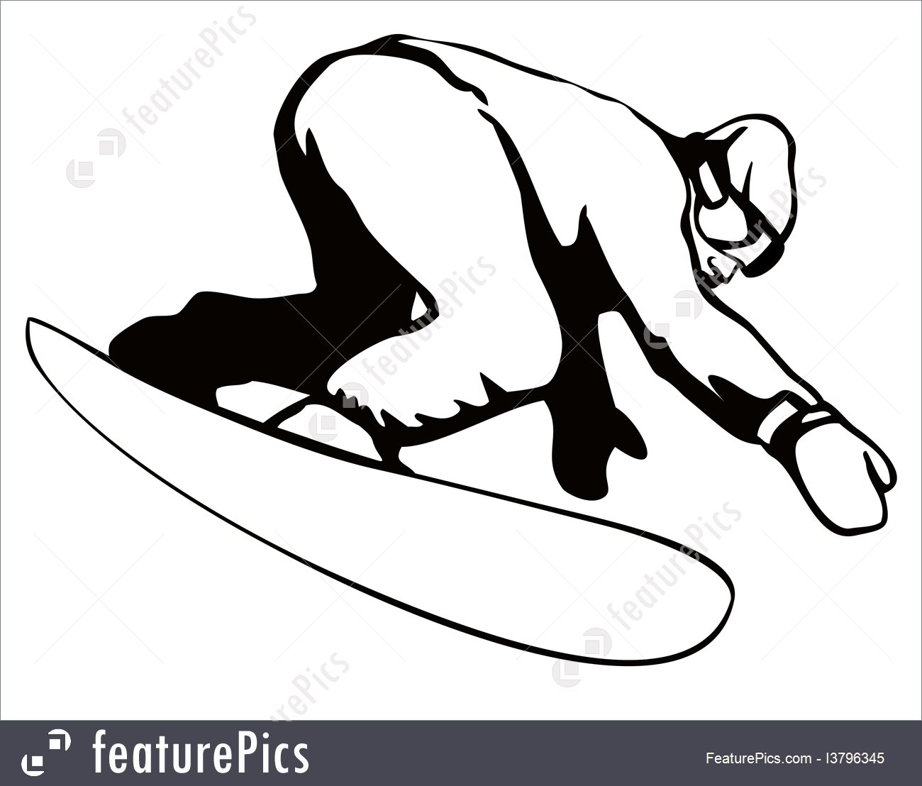 1300x1108 Illustration Of Snowboarding On Air