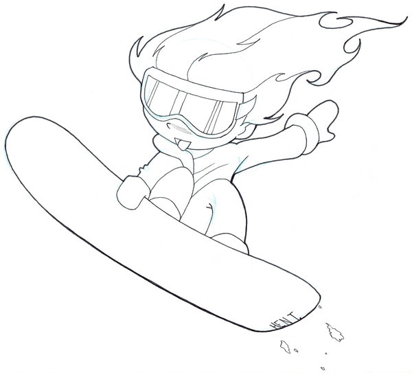 600x543 Snowboarder Commiision By Miacis3101