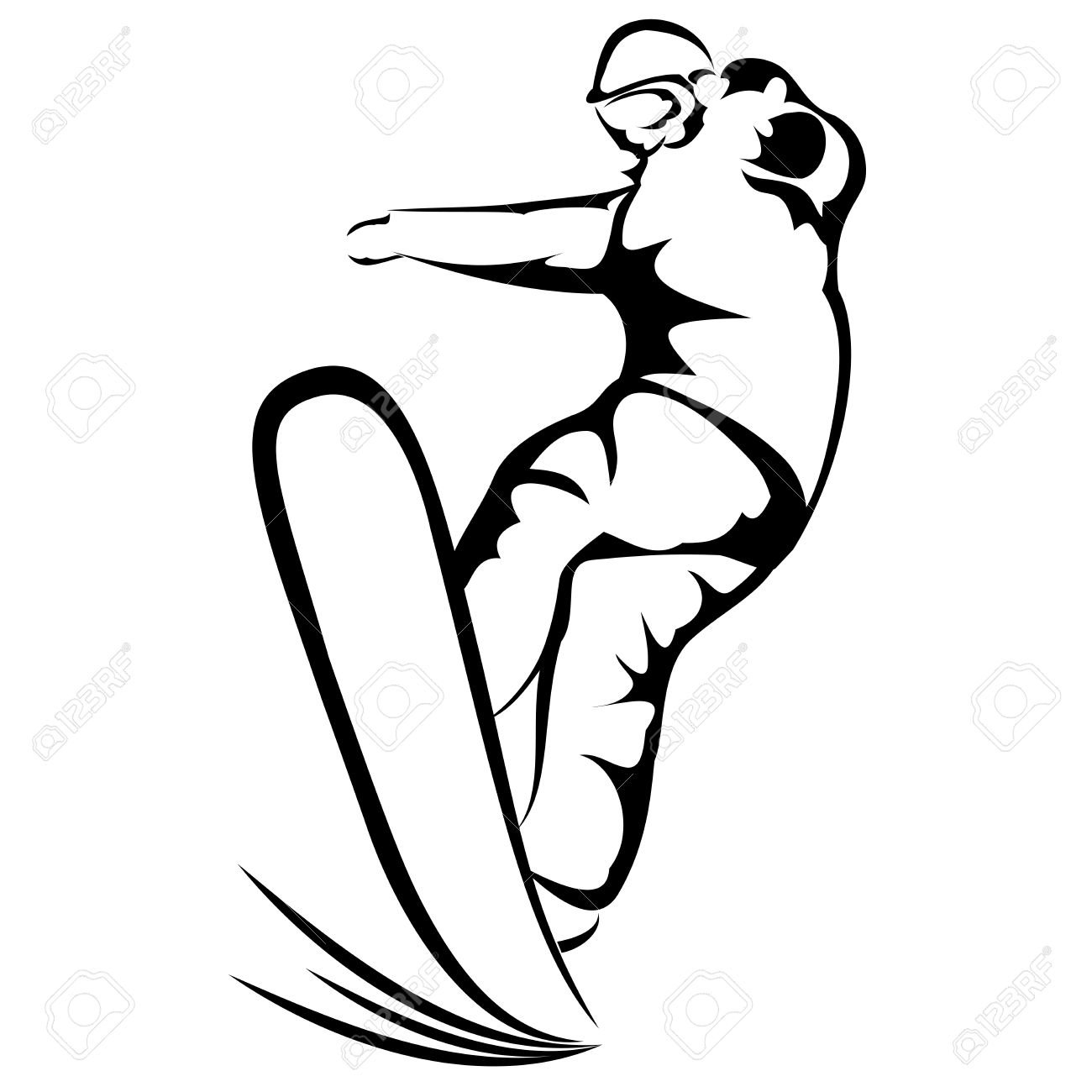 1300x1300 Snowboarder Sketch Royalty Free Cliparts, Vectors, And Stock