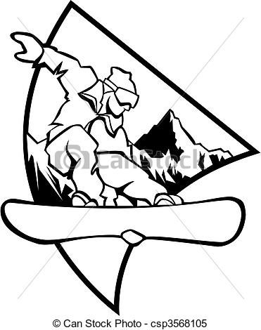 371x470 Snowboard Drawing