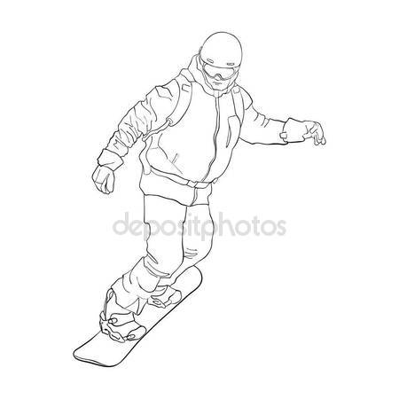 450x450 Vector Drawing Snowboarder Stock Vector Cat Arch Angel