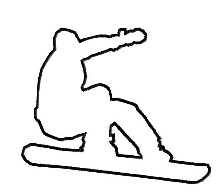 446x389 Snowboard Outline Embroidery Designs, Machine Embroidery Designs