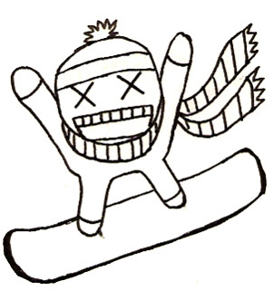 301x331 Snowboarding Crazy Guy By Snowboardingtaco