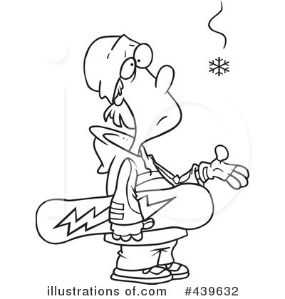 400x420 Snowboarding Clipart Black And White