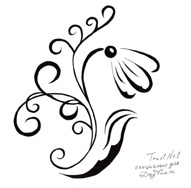 609x600 How To Draw A Snowdrop Step By Step