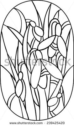 236x403 Line Drawings Of Snowdrops