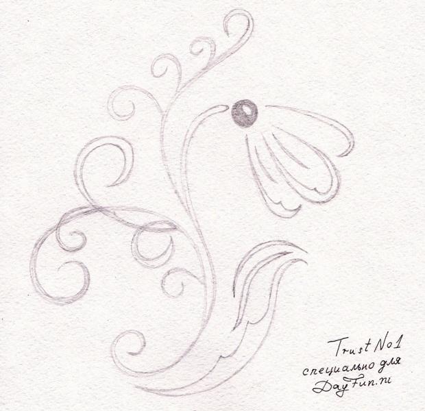 620x600 How To Draw A Snowdrop Step By Step