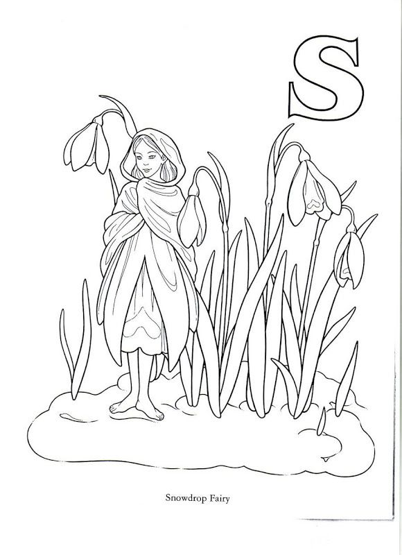 580x800 Snowdrops Fairies Coloring Pages Snowdrop Snowflake Coloring Pages