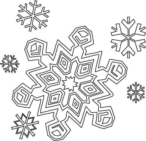 600x582 Charming Snowflake Coloring Pages 51 For Coloring Pages For Kids