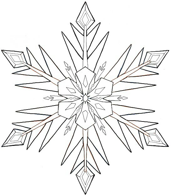 549x626 Frozen Snowflake Drawing Tips Frozen Snowflake